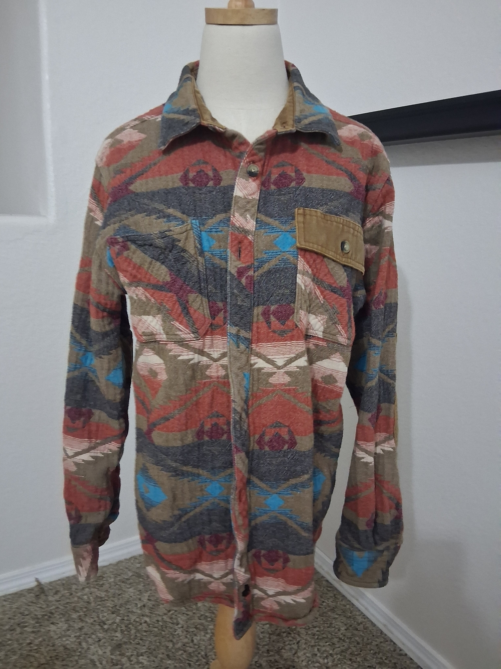 Legendary Whitetails Multicolor Southwestern Button-Up Shacket